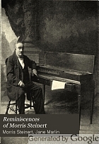 Reminiscences of Morris Steinert