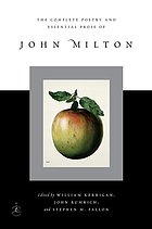 The complete poetry and essential prose of John Milton