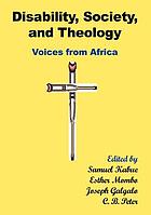 Disability, society, and theology : voices from Africa