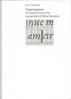 Type spaces : in-house norms in the typography of Aldus Manutius