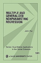 Multiple and Generalized Nonparametric Regression cover image