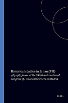 Historical studies in Japan (VII) 1983-1987