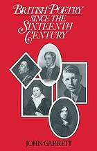 British poetry since the sixteenth century : a student's guide
