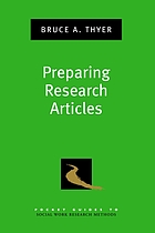 Preparing Research Articles cover image