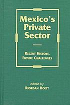Mexico's private sector : recent history, future challenges