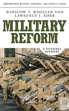 Military reform : a reference handbook