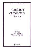 Handbook of monetary policy