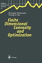 Finite dimensional convexity and optimization