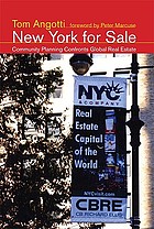 New York for sale : community planning confronts global real estate