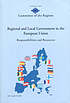 Regional and local government in the European... by European Union. Committee of the Regions.