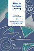 Affect in language learning by Jane Arnold