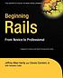 Beginning Rails : from novice to professional por Jeffrey Allan Hardy