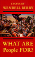 What are people for? : essays