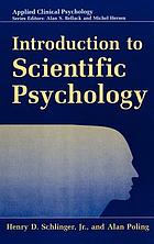 Introduction to scientific psychology