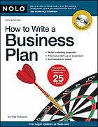How to write a business plan