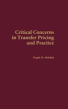Critical concerns in transfer pricing and practice