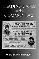 Leading cases in the common law