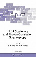 Light scattering and photon correlation spectroscopy