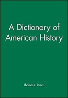 A dictionary of American history