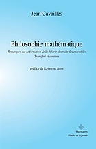 Philosophie mathématique.