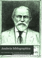 Analecta bibliographica;