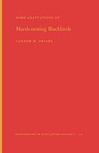 Some adaptations of marsh-nesting blackbirds