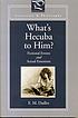 What's Hecuba to him? : fictional events and actual... von E  M Dadlez