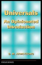 Universals : an opinionated introduction