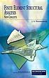 Finite element structural analysis : new concepts by J  S Przemieniecki