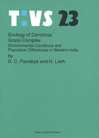Ecology of Cenchrus grass complex : environmental conditions and population differences in western India