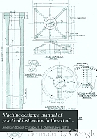 Machine design; a manual of practical instruction in the art of creating machinery for specific purposes,including many working hints essential to efficiency in the operation and care of machines, and increase of output,