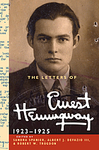 The letters of Ernest Hemingway. Volume 2, 1923-1925