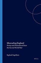 Misreading England : poetry and nationhood since the Second World War