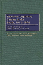 American legislative leaders in the South, 1911-1994
