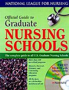 Official guide to graduate nursing schools