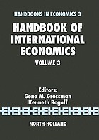 Handbook of international economics