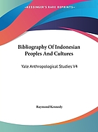 Bibliography of Indonesian peoples and cultures