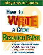 How to write a great research paper