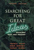 Searching for great ideas : readings past and present