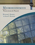 Microeconomics : principles and policy