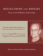Reflections and replies : essays on the philosophy of Tyler Burge
