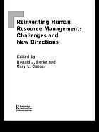 Reinventing human resource management : challenges and new directions