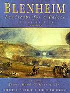 Blenheim, landscape for a palace