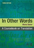 In other words a coursebook on translation