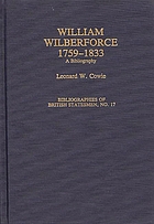 William Wilberforce, 1759-1833 : a bibliography