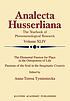 The Elemental passion for place in the ontopoiesis... by Anna-Teresa Tymieniecka