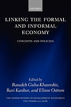Linking the formal and informal economy : concepts and policies