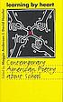 Learning by heart : contemporary American poetry... 著者： Maggie Anderson