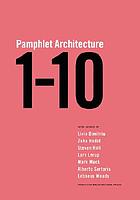 Pamphlet architecture 1-10.