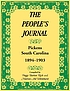 The People's journal : Pickens, South Carolina,... by Peggy Burton Rich